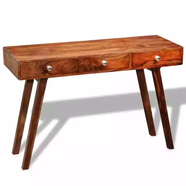 Table console avec 3 tiroirs 76 cm Bois massif vidaXL