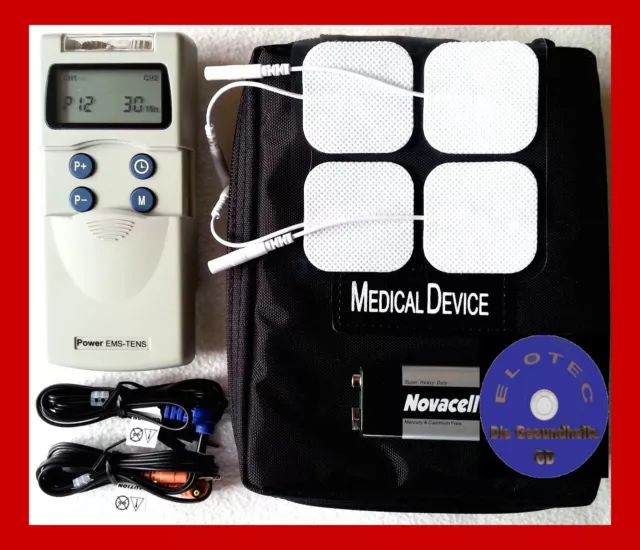 Neuheit Reizstrom EMS TENS Gerät Elektro Stimulation E STIM Estim Erotik CD 2