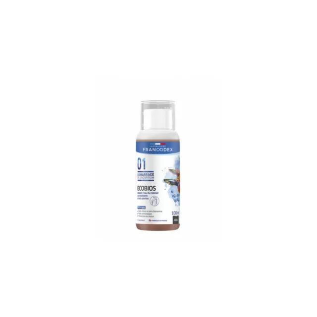 Conditionneur d'eau pour aquarium ECOBIOS, flacon de 100 ml