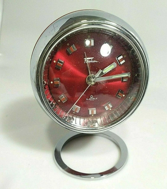 Vintage Orologio da tavolo Space AGE fashion anni 70 made japan