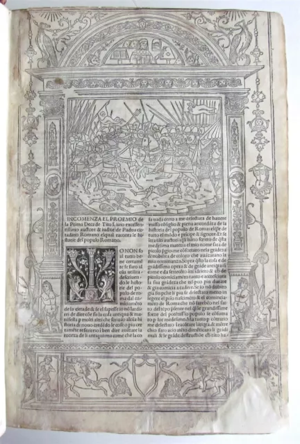 1493 INCUNABULA illustrated TITUS LIVIUS HISTORY antique FOLIO incunable RARE