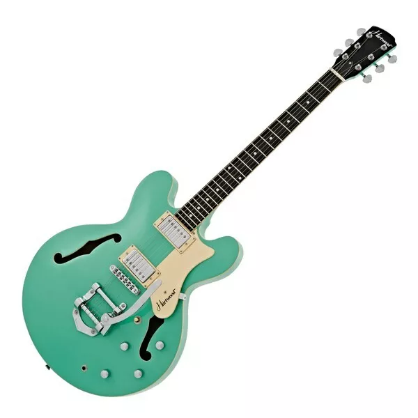 HARTWOOD REVIVAL VIBRATO Semi Acoustic Guitar Jade Green 299.99