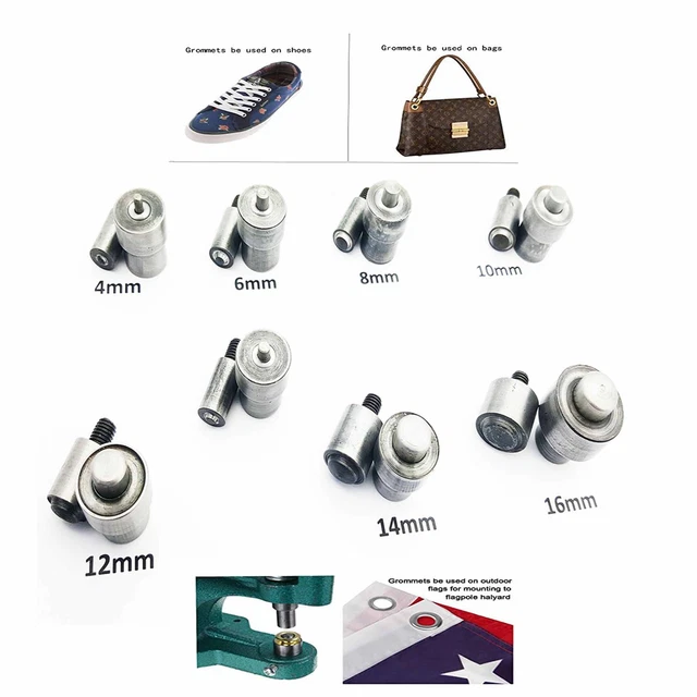 Plantilla Ojales Set Bolsa Zapatos Cinturón Cartel Cuero Artesanal Piercing Hole