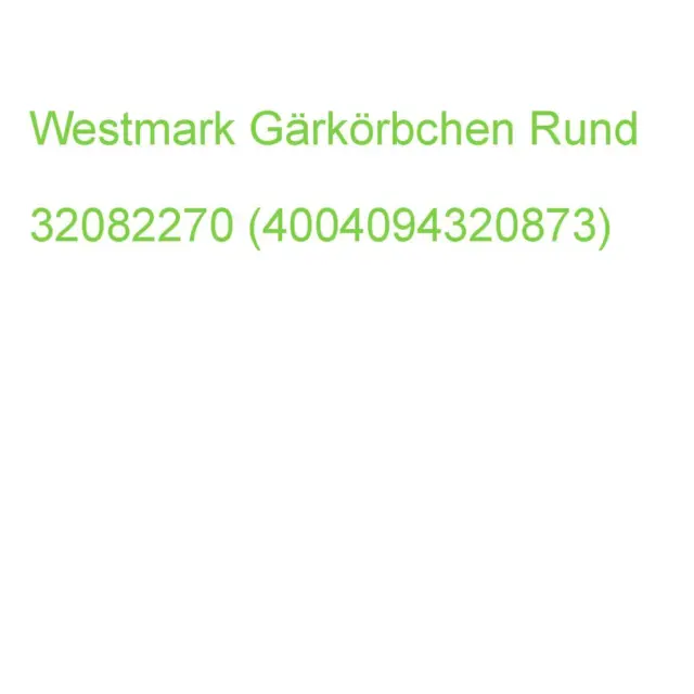 Westmark Gärkörbchen Rund Braun 32082270 (4004094320873)