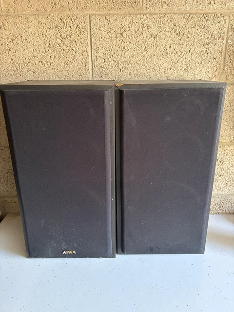 AIWA SX-Z-95 3-WAY Bass Reflex Speaker System Black Tested Working £42. ...