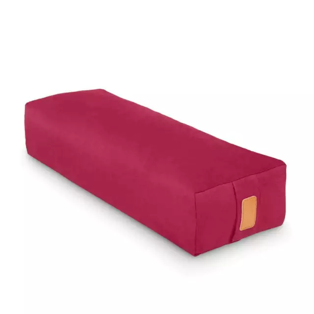 Yoga Bolster 67cm Yogakissen Übungskissen 100% Baumwolle Bio-Dinkelspelz Füllung