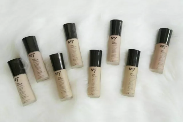 No7 stay perfect foundation all skin types - medium coverage - 30ml BOXED -o