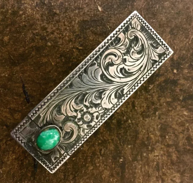 Portarossetto  vintage, anni '50 ARGENTO CON SPECCHIO