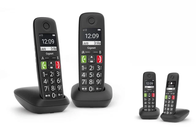 Telefono fisso Gigaset E290 DUO cellulare nero