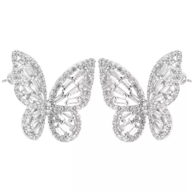 1 Paar Schmetterling-Ohrringe Damen-Ohrstecker Mädchen-Ohrschmuck Ohrstecker-MA