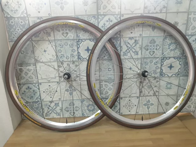 VINTAGE MAVIC COSMIC EXPERT silver Wheelset Clincher Shimano 8 9 10 Body EUR 222 00 PicClick FR