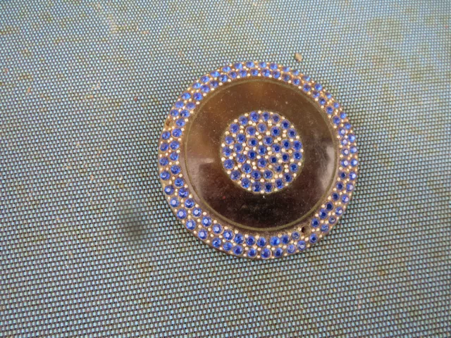 ancienne Broche Ronde pierre bijoux ancien
