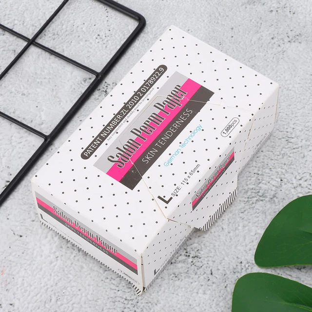 (Papel Perming) Salón Perm Paper Barber Shop Cabello Ultrafino Malla de Papel Perm