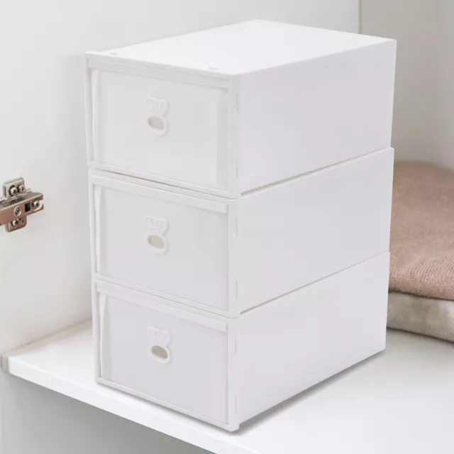 3 Drawer Plastic Storage Bin Cabinet Organizer Container Unit Boxes Stackable