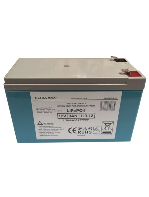 Ultramax LITHIUM BATTERY LI7-12 12V 7 AH, 4.75mm Spade connector... Amazon.nl Bestsellers: De beste items in Vervangingsaccu's op... UltraMax 12v 7Ah Lithium LiFePO4 Battery - Battery Masters