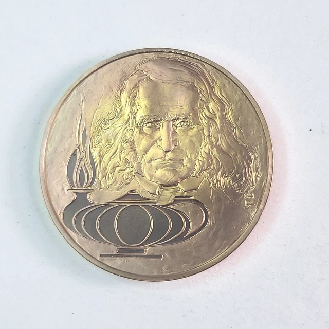 Leopard Zunz 1794-1886 Bronze Medal The Medalic History Of The Jewish People