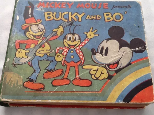 Mickey Mouse presents Bucky and Bo - Rare Hardback 1936