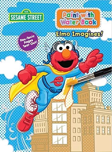 Sesame Street Paint with Water Activity Book - Elmo Imagines