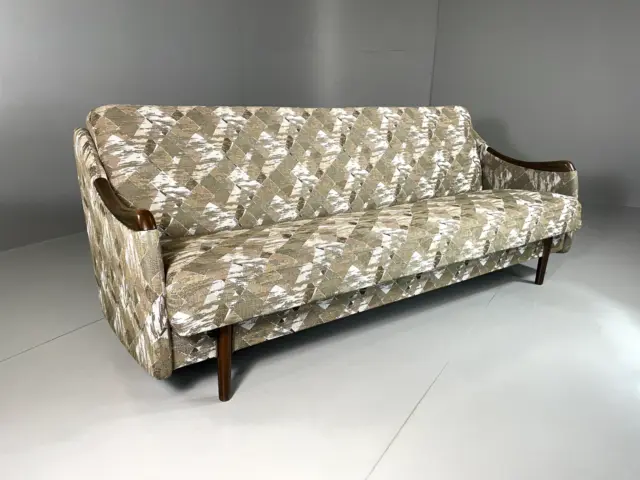 EB5739 Vintage Danish Sofa bed, 3 Seat double, MCM, Retro. 1960s, M3SS