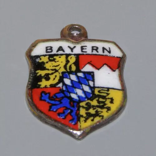 Original REU / Wappen / BETTELARMBAND / Charms / Anhänger / Silber 800 / BAYERN