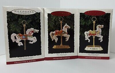 Hallmark Keepsake Carousel Horse-1993-1994-1995-Tobin Fraley- Collector's series