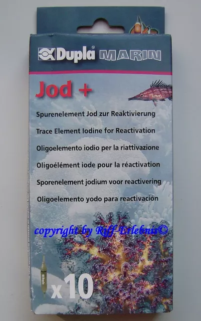 Dupla Marin Jod + 10 Ampullen   Spurenelement Trace für Meerwasser  1,39€/St.