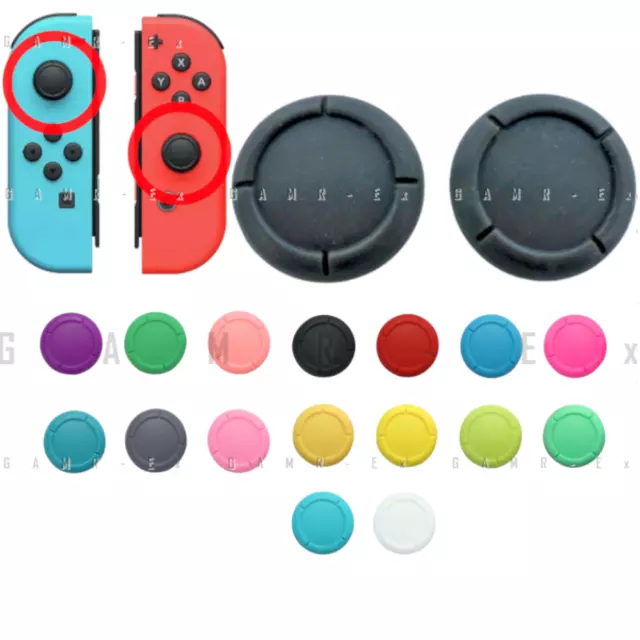 Replacement Thumb Grips Nintendo Switch Covers Pads Caps JoyCon OLED Lite - UK