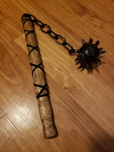 Medieval Metal Mace Ball Flail Morningstar Weapon