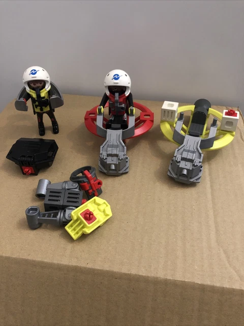vintage Playmobil Space Hovercraft with Spaceman Astronaut Set 3083 Incomplete