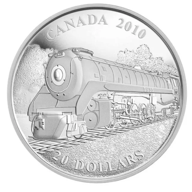2010 $20 Pure Silver Coin, Canada Coin, Great Canadian Locomotives The Selkirk