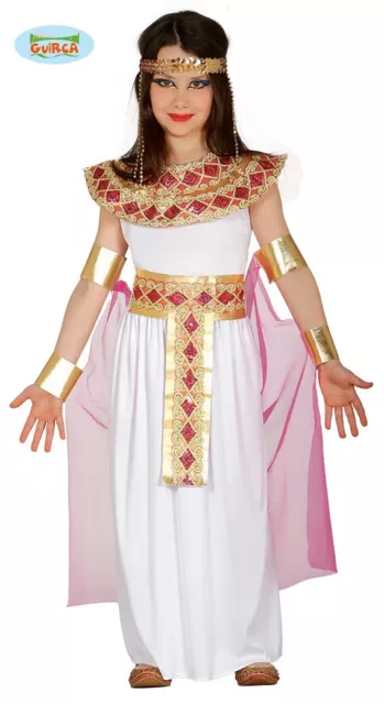 Costume Carnevale Regina Egiziana Vestito Bambina Guirca Cleopatra Nilo Egitto