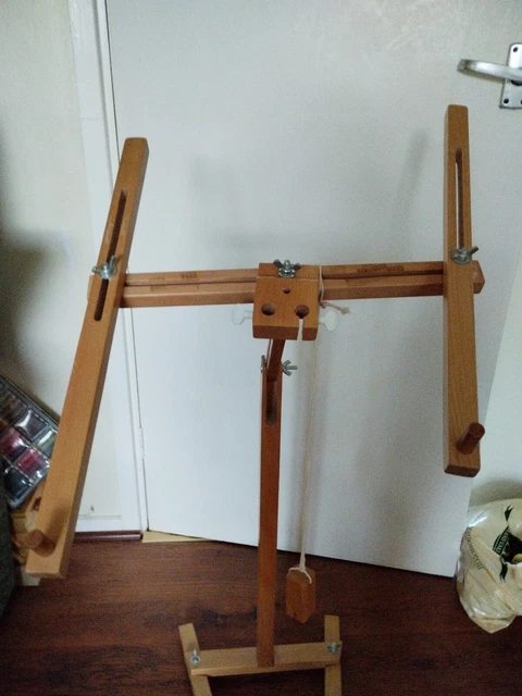 Tapiz de madera ajustable de pie bordado artesanía soporte artesanal repuestos