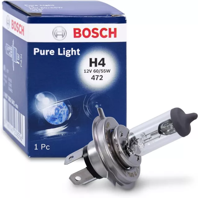 BOSCH 1x LAMPADA H4 12V 60/55W 5X5X7 cm LUMINOSITA' 1600 lumen COD. 1987302041