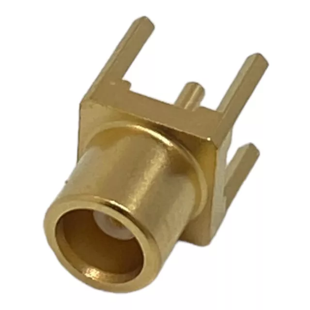 J01271A0131Z Telegartner MCX (F) Straight Through Hole Gold Plated Coaxial Conne