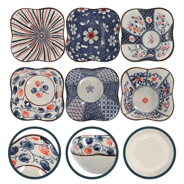 Selamica Set Di 6 Ciotoline Per Salsa In Ceramica - 8,4 Cm - Colore Blu Ceylon - Smaltate E Multiuso