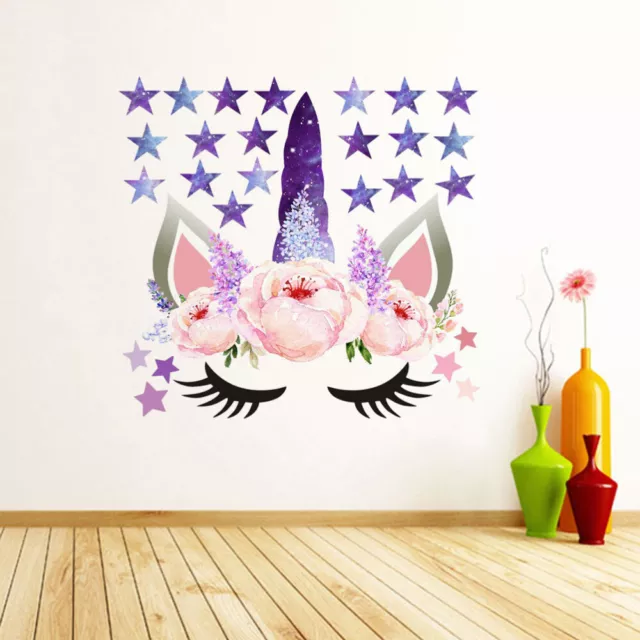 30 Fun Kids Cartoon Mermaid Stickers Decal Children Bedroom Wall