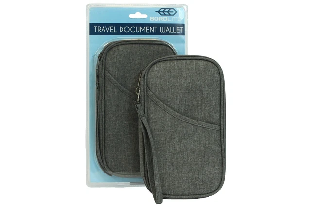 Travel Wallet Passport Holder RFID Organiser Pouch for Cards Documents Money IDs