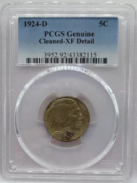 1924-D Indian Head Buffalo Nickel Denver Mint PCGS XF Details  ED3B