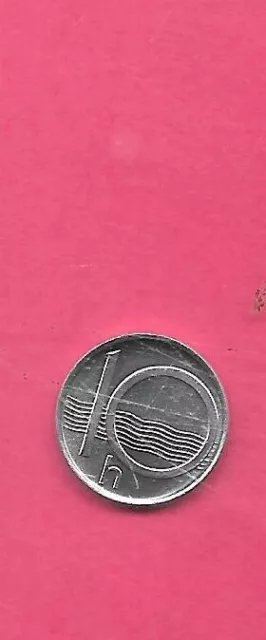 Czech Republic Km6 1994 10 Haleru Uncirculated-Bu Unc-Mint Old Coin