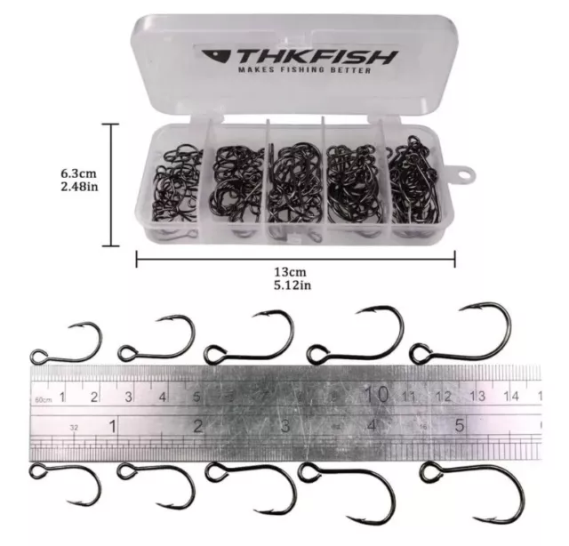 Replacement Inline Single Fishing Hook Lure 50pcs Per Pack Bass Pollock