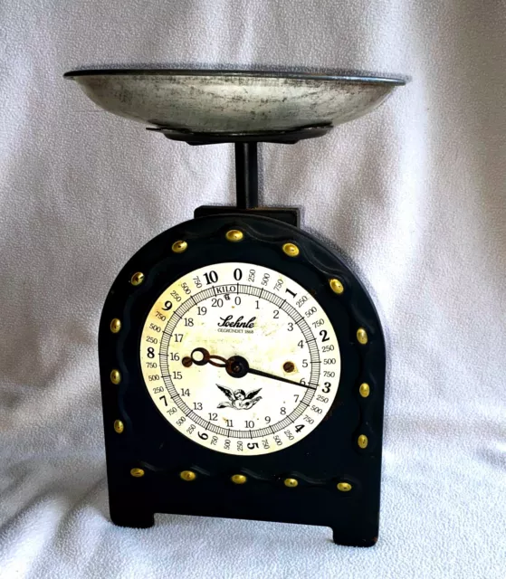 RARITÉ Soehnle 12kg balance ancienne de cuisine Scale Vecchia Scala