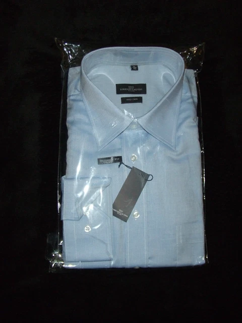 Chemise ANTONIO RIZZI Rose Clair à Rayures - Taille M (39/40) - NEUVE - Coton Manches Longues