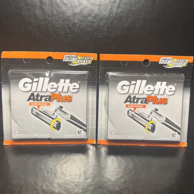 Cartucho de recarga de afeitadora Gillette (lote de 2) AltraPlus - 10 paquetes sellados