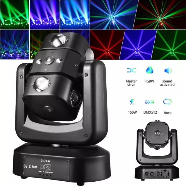 150W RG Laser Moving Head RGBW 8 LED Stroboskop Strahl Bühnenlicht DMX DJ Party