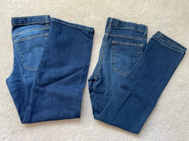 Sonoma Boys Flexwear Jeans Sz 16 Lot Of 2 Skinny & Straight Adjustable Waist