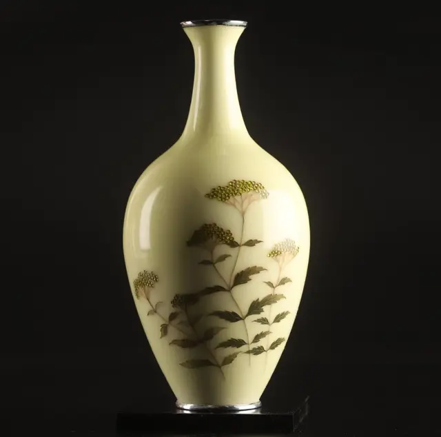 Japanese Vintage Cloisonne Vase by Tamura Yukio