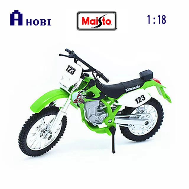 Maisto 1:18 Scale Kawasaki KLX 250SR Model Bike Perfect For Motorbike Fans