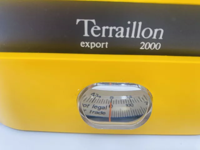 Terraillon Export 4000 Vintage Kitchen Food Scale 4kg Yellow Made in France EUC 2