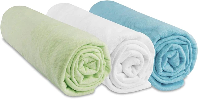 Lot De 3 Draps Housse 70X160 Cm Lit Bébé Lit Enfant 70 X 160 Cm | 100% Coton Jer