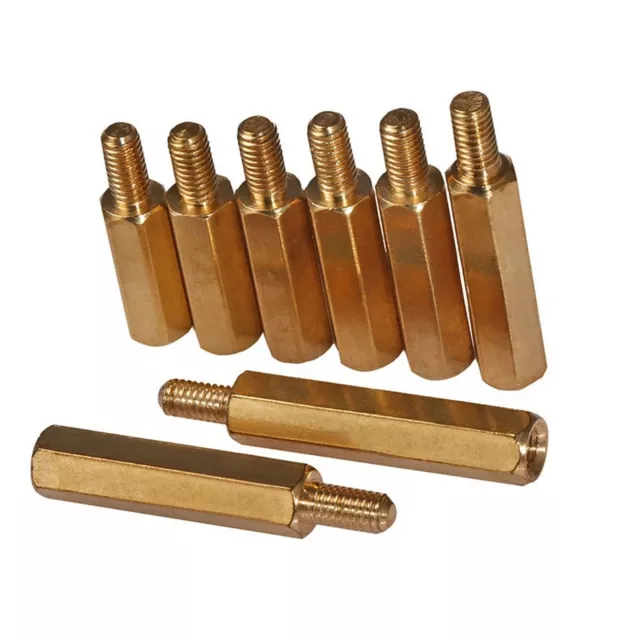 Hexagon Brass Spacer M4 Screw Standoff Riser Female-Male Screws M4*6+6-M4*60+6 3